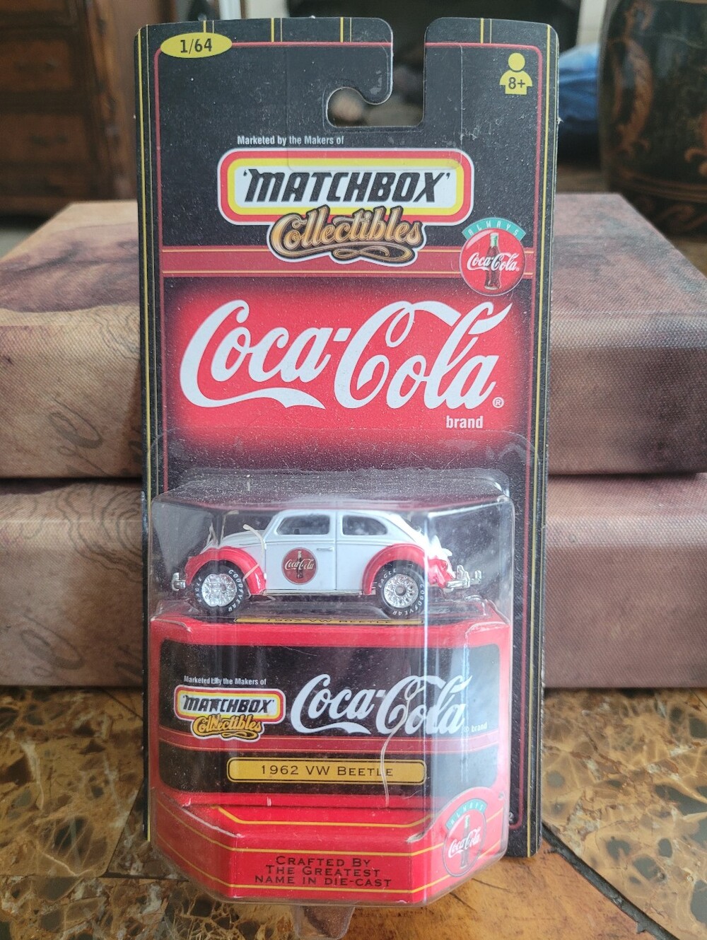 Matchbox Collectibles Coca-Cola 1962 VW Beetle Toy Car - White & Red